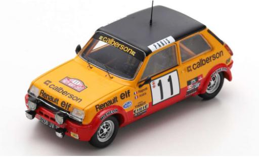 Renault 5 1/43 Spark Alpine No.11 Calberson Rally Monte Carlo 1979 J.Ragnotti/J-M.Andrie miniature