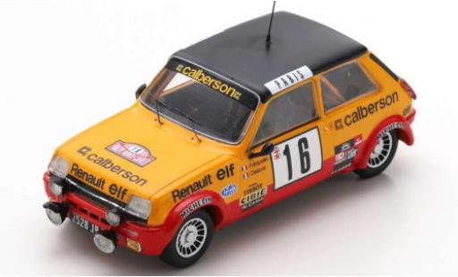 Renault 5 1/43 Spark Alpine No.16 Calberson Rally Monte Carlo 1979 G.Frequelin/J.Delaval miniature