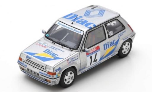 Renault 5 1/43 Spark GT Turbo No.14 Societe Diac Diac Rallye WM Tour de Corse 1990 J.Ragnotti/G.Thimonier miniature