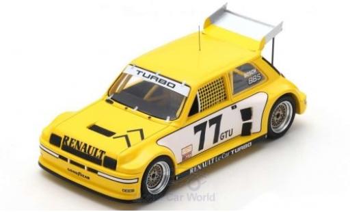 Renault 5 1/43 Spark Turbo No.77 Racing IMSA GTU Road Atlanta 1981 P.Jacquemart miniature