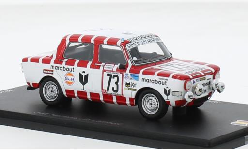 Miniature Simca 1000 1/43 Spark Rallye 2 No.73 Marabout Racing Team 24h Spa 1974 1:43 Simca 1000 1/43 Spark Rallye 2 No.73 Marabout Racing Team 24h Spa 1974 1:43 miniature