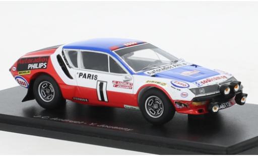 Miniature Alpine A310 1/43 Spark No.1 Autoradios Philips Rallye WM Rallye Monte Carlo 1976 Alpine A310 1/43 Spark No.1 Autoradios Philips Rallye WM Rallye Monte Carlo 1976 miniature