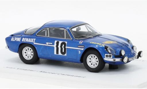 Miniature Alpine A110 1/43 Spark Renault No.10 Rallye des Routes du Nord 1969 Alpine A110 1/43 Spark Renault No.10 Rallye des Routes du Nord 1969 miniature