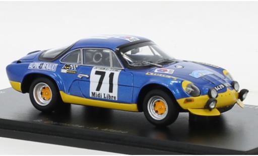 Miniature Alpine A110 1/43 Spark Renault No.71 Criterium des Cevennes 1971 Alpine A110 1/43 Spark Renault No.71 Criterium des Cevennes 1971 miniature