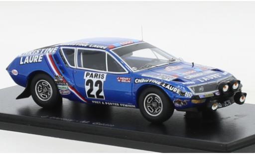 Miniature Alpine A310 1/43 Spark Renault No.22 Christine Laure Rallye WM Rallye Monte Carlo 1976 Alpine A310 1/43 Spark Renault No.22 Christine Laure Rallye WM Rallye Monte Carlo 1976 miniature