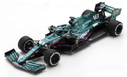 Miniature Aston Martin AMR2 1/43 Spark 1 No.18 Cognizant F1 Team Cognizant Formel 1 GP Italien 2021 Aston Martin AMR2 1/43 Spark 1 No.18 Cognizant F1 Team Cognizant Formel 1 GP Italien 2021 miniature