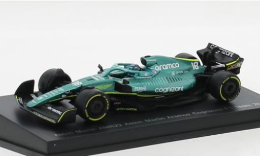 Miniature Aston Martin AMR2 1/64 Spark 2 No.18 Aramco Cognizant F1 Team Cognizant Formel 1 2022 Aston Martin AMR2 1/64 Spark 2 No.18 Aramco Cognizant F1 Team Cognizant Formel 1 2022 miniature