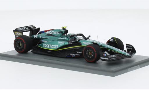 Miniature Aston Martin AMR2 1/43 Spark 3 No.14 Aramco Cognizant F1 Team Cognizant formule 1 GP Grande-Bretagne 2023 Aston Martin AMR2 1/43 Spark 3 No.14 Aramco Cognizant F1 Team Cognizant formule 1 GP Grande-Bretagne 2023 miniature