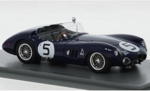 Miniature Aston Martin DBR1 1/43 Spark bleue RHD No.5 24h Le Mans 1961 Aston Martin DBR1 1/43 Spark bleue RHD No.5 24h Le Mans 1961 miniature