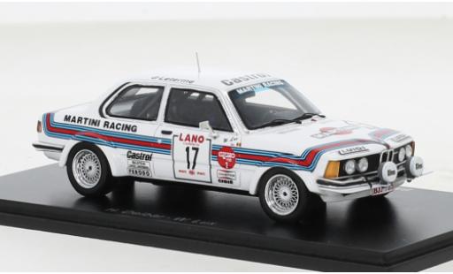 Miniature Bmw 323 1/43 Spark i (E21) Gr.2 No.17 Martini 24h Ypres 1980 Bmw 323 1/43 Spark i (E21) Gr.2 No.17 Martini 24h Ypres 1980 miniature