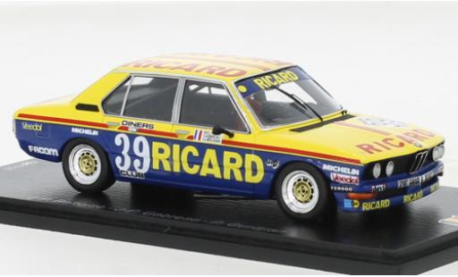 Bmw 530 1/43 Spark i No.39 Ricard (F) 24h Spa 1979 miniature