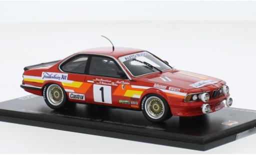 Bmw 635 1/43 Spark CSi No.1 voiture Budde Racing Team 24h Nuerburgring 1985 miniature