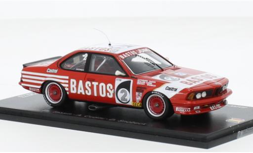 Bmw 635 1/43 Spark CSi No.2 Juma Bastos Racing Team Bastos 24h Spa 1984 miniature