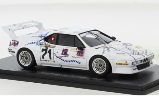 Bmw M1 1/43 Spark No.71 24h Le Mans 1981 miniature