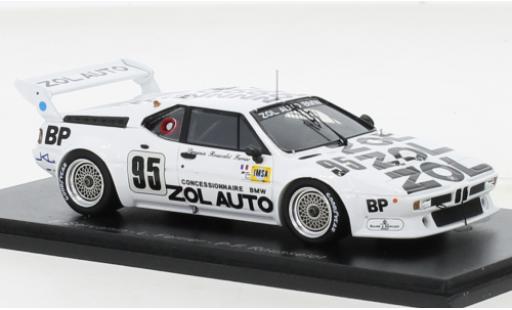 Bmw M1 1/43 Spark No.95 24h Le Mans 1980 miniature