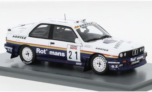 Miniature Bmw M3 1/43 Spark (E30) No.21 Rothmans Rallye WM Tour de Corse 1989 Bmw M3 1/43 Spark (E30) No.21 Rothmans Rallye WM Tour de Corse 1989 miniature