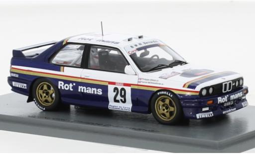 Miniature Bmw M3 1/43 Spark (E30) No.29 Rothmans Rallye WM Tour de Corse 1991 Bmw M3 1/43 Spark (E30) No.29 Rothmans Rallye WM Tour de Corse 1991 miniature