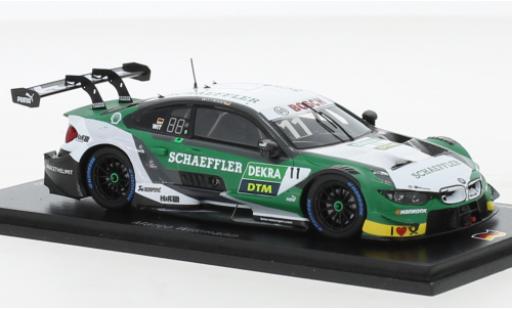 Bmw M4 1/43 Spark DTM No.11 Team RMG Schaeffler DTM Hockenheim 2019 miniature
