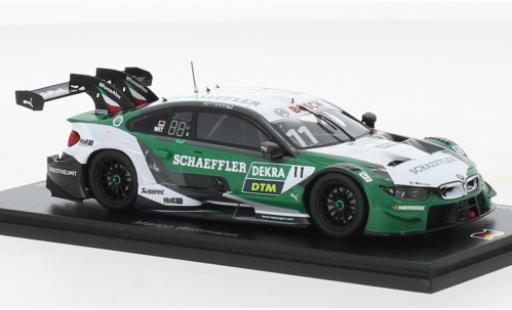 Bmw M4 1/43 Spark DTM No.11 Team RMG Schaeffler DTM Hockenheim 2020 miniature