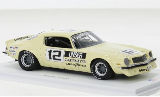Miniature Chevrolet Camaro 1/43 Spark beige No.12 IROC Daytona 1975 Chevrolet Camaro 1/43 Spark beige No.12 IROC Daytona 1975 miniature