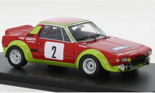 Fiat X 1/9 1/43 Spark Abarth No.2 Rally di Sicilia 1974 miniature