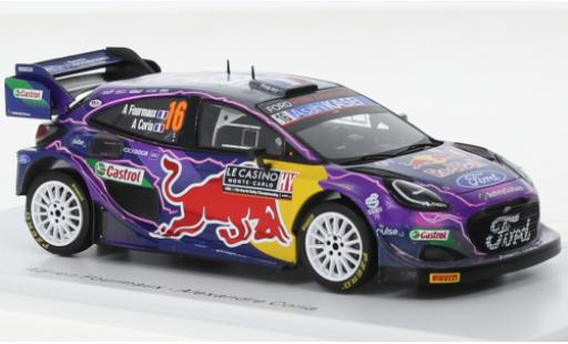 Miniature Ford Puma 1/43 Spark Rally 1 No.16 M-Sport World Rally Team Red Bull Rallye WM Rallye Monte Carlo 2022 Ford Puma 1/43 Spark Rally 1 No.16 M-Sport World Rally Team Red Bull Rallye WM Rallye Monte Carlo 2022 miniature