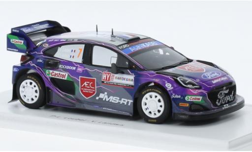 Miniature Ford Puma 1/43 Spark Rally1 No.7 M-Sport World Rally Team Rallye WM Rallye Sardinien 2022 Ford Puma 1/43 Spark Rally1 No.7 M-Sport World Rally Team Rallye WM Rallye Sardinien 2022 miniature