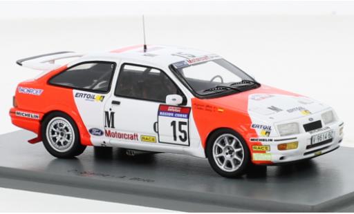 Miniature Ford Sierra 1/43 Spark RS Cosworth No.15 Marlboro Rallye WM Tour de Corse 1987 Ford Sierra 1/43 Spark RS Cosworth No.15 Marlboro Rallye WM Tour de Corse 1987 miniature