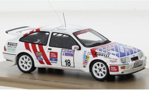 Miniature Ford Sierra 1/43 Spark RS Cosworth No.18 Rallye WM RAC Rallye 1987 Ford Sierra 1/43 Spark RS Cosworth No.18 Rallye WM RAC Rallye 1987 miniature