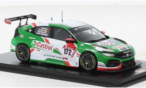 Honda Civic 1/43 Spark TCR No.172 Castrol Racing Castrol 24h Nürburgring 2021 miniature
