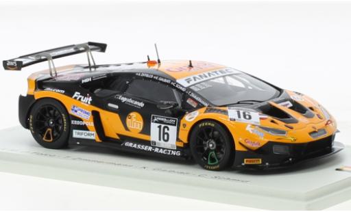 Lamborghini Huracan 1/43 Spark GT3 Evo No.16 GRT Grasser Racing Team 24h Spa 2021 miniature