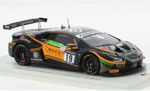 Miniature Lamborghini Huracan 1/43 Spark GT3 Evo No.19 Orange 1 FFF Racing Team 24h Spa 2021 Lamborghini Huracan 1/43 Spark GT3 Evo No.19 Orange 1 FFF Racing Team 24h Spa 2021 miniature