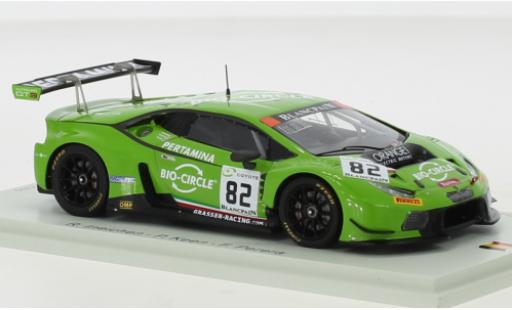 Lamborghini Huracan 1/43 Spark GT3 No.82 GRT Grasser Racing Team 24h Spa 2018 miniature