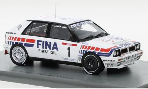 Lancia Delta 1/43 Spark HF Integrale 16V No.1 Fina Rallye WM Tour de Corse 1991 miniature