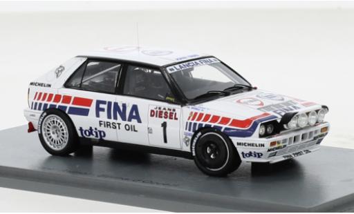 Lancia Delta 1/43 Spark HF Integrale 16V No.1 Jolly Club Fina Rallye WM Rallye San Remo 1991 miniature