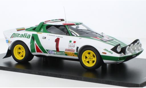 Miniature Lancia Stratos 1/18 Spark HF No.1 Alitalia Rallye WM Rallye Monte Carlo 1977 Lancia Stratos 1/18 Spark HF No.1 Alitalia Rallye WM Rallye Monte Carlo 1977 miniature