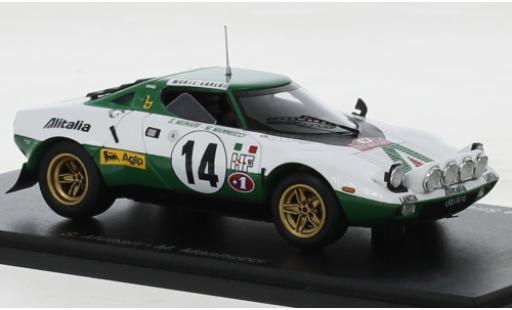 Miniature Lancia Stratos 1/43 Spark HF No.14 Rallye WM Rallye Monte Carlo 1975 Lancia Stratos 1/43 Spark HF No.14 Rallye WM Rallye Monte Carlo 1975 miniature