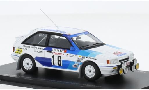 Miniature Mazda 323 1/43 Spark 4WD No.16 Rally Team Europe Rallye WM Rallye Monte Carlo 1986 Mazda 323 1/43 Spark 4WD No.16 Rally Team Europe Rallye WM Rallye Monte Carlo 1986 miniature