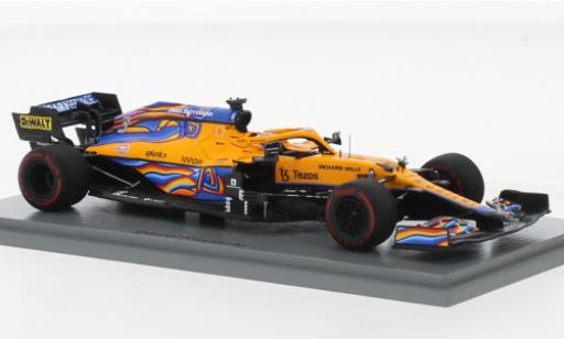 Miniature McLaren F1 1/43 Spark MCL35M No.3 Team Formel 1 GP Abu Dhabi 2021 McLaren F1 1/43 Spark MCL35M No.3 Team Formel 1 GP Abu Dhabi 2021 miniature
