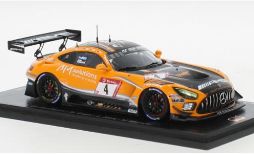 Miniature Mercedes AMG GT 1/43 Spark 3 No.4 AMG Team HRT 24h Nürburgring 2020 Mercedes AMG GT 1/43 Spark 3 No.4 AMG Team HRT 24h Nürburgring 2020 miniature