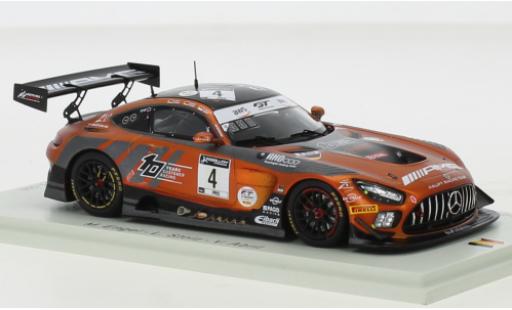 Miniature Mercedes AMG GT 1/43 Spark 3 No.4 AMG Team HRT 24h Spa 2020 Mercedes AMG GT 1/43 Spark 3 No.4 AMG Team HRT 24h Spa 2020 miniature