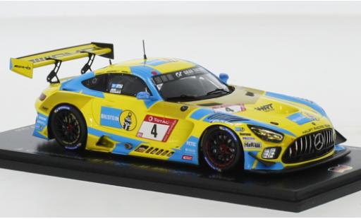 Miniature Mercedes AMG GT 1/43 Spark 3 No.4 AMG Team HRT Bilstein 24h Nuerburgring 2021 Mercedes AMG GT 1/43 Spark 3 No.4 AMG Team HRT Bilstein 24h Nuerburgring 2021 miniature