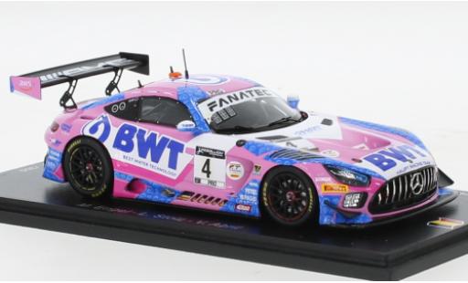 Miniature Mercedes AMG GT 1/43 Spark 3 No.4 AMG Team HRT BWT 24h Spa 2021 Mercedes AMG GT 1/43 Spark 3 No.4 AMG Team HRT BWT 24h Spa 2021 miniature