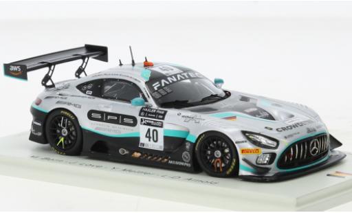 Miniature Mercedes AMG GT 1/43 Spark 3 No.40 SPS Automotive Performance 24h Spa 2021 Mercedes AMG GT 1/43 Spark 3 No.40 SPS Automotive Performance 24h Spa 2021 miniature