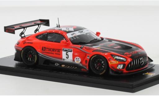 Miniature Mercedes AMG GT 1/43 Spark 3 No.5 AMG Team HRT 24h Spa 2020 Mercedes AMG GT 1/43 Spark 3 No.5 AMG Team HRT 24h Spa 2020 miniature