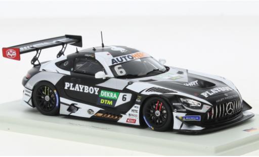 Miniature Mercedes AMG GT 1/43 Spark 3 No.6 AMG Team HRT Playboy DTM Nürburgring 2021 Mercedes AMG GT 1/43 Spark 3 No.6 AMG Team HRT Playboy DTM Nürburgring 2021 miniature