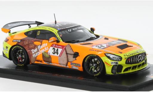 Miniature Mercedes AMG GT 1/43 Spark 4 No.34 Schnitzelalm Racing 24h Nürburgring 2021 Mercedes AMG GT 1/43 Spark 4 No.34 Schnitzelalm Racing 24h Nürburgring 2021 miniature