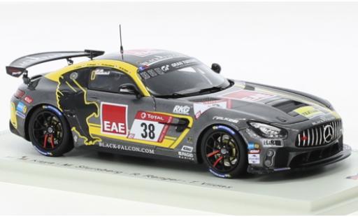 Miniature Mercedes AMG GT 1/43 Spark 4 No.38 Black Falcon Team TEXTAR 24h Nuerburgring 2020 Mercedes AMG GT 1/43 Spark 4 No.38 Black Falcon Team TEXTAR 24h Nuerburgring 2020 miniature