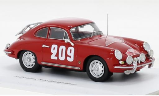 Porsche 356 1/43 Spark B T5 1600 No.209 Rallye Monte Carlo 1962 miniature