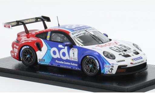 Porsche 991 GT3 Cup 1/43 Spark 911  No.1 Carrera Cup Scandinavia 2022 miniature